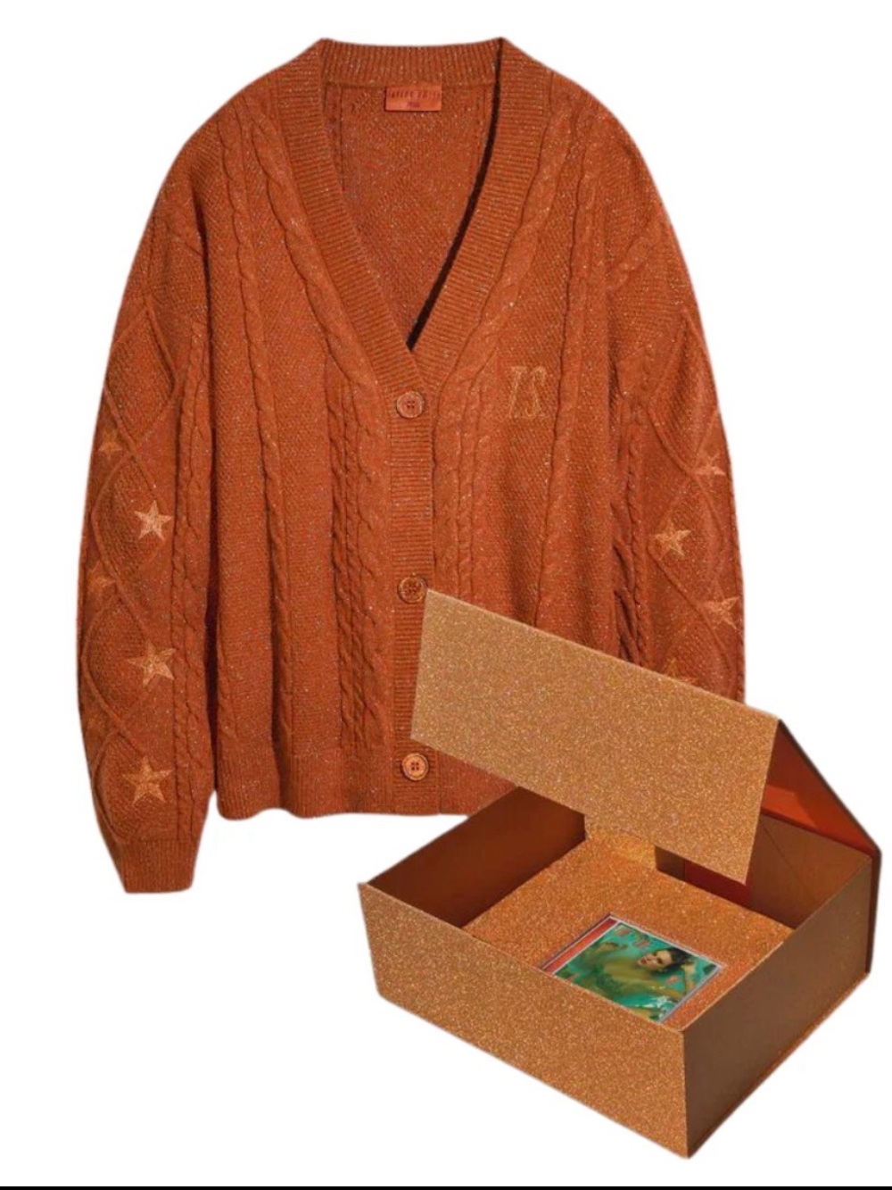 Taylor Swift Collectible Life of a Showgirl SET Cardigan / CD / Box, M / L